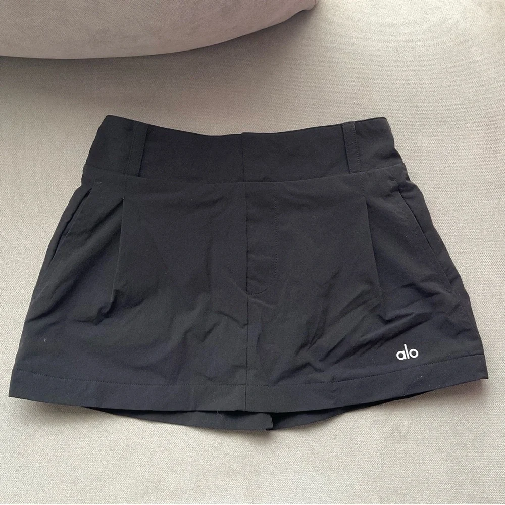 Alo Yoga Fan Club Mini Skirt Black XS